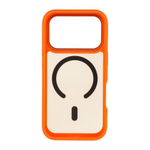 „iPhone 17 Pro / 18 Pro“ dėklas Forcell „F-Protect Smoke Hybrid Premium“, suderinamas su „MagSafe“, oranžinis „iPhone 17 Pro / 18 Pro“ dėklas Forcell „F-Protect Smoke Hybrid Premium“, suderinamas su „MagSafe“, oranžinis