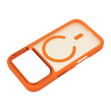 „iPhone 17 Pro / 18 Pro“ dėklas Forcell „F-Protect Smoke Hybrid Premium“, suderinamas su „MagSafe“, oranžinis „iPhone 17 Pro / 18 Pro“ dėklas Forcell „F-Protect Smoke Hybrid Premium“, suderinamas su „MagSafe“, oranžinis