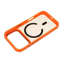 „iPhone 17 Pro / 18 Pro“ dėklas Forcell „F-Protect Smoke Hybrid Premium“, suderinamas su „MagSafe“, oranžinis „iPhone 17 Pro / 18 Pro“ dėklas Forcell „F-Protect Smoke Hybrid Premium“, suderinamas su „MagSafe“, oranžinis