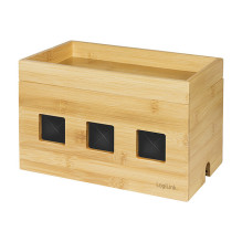 LogiLink KAB0076 - Logitech Kabelbox aus Bambus
