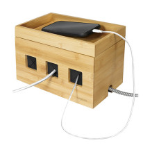 LogiLink KAB0076 - Logitech Kabelbox aus Bambus