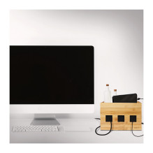 LogiLink KAB0076 - Logitech Kabelbox aus Bambus