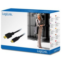 Logilink HDMI-Kabel Ethernet A - mini St / St 1.00m sw Logilink HDMI-Kabel Ethernet A - mini St / St 1.00m sw
