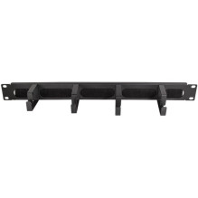 Kabelführungspanel 19" 1HE mit 4 Stahlbügel Black LogiLink Kabelführungspanel 19" 1HE mit 4 Stahlbügel Black LogiLink