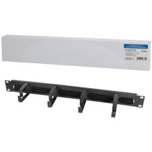 Kabelführungspanel 19" 1HE mit 4 Stahlbügel Black LogiLink Kabelführungspanel 19" 1HE mit 4 Stahlbügel Black LogiLink