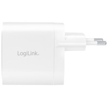 Įkroviklis LogiLink 2xUSB-C 40 W Baltas Įkroviklis LogiLink 2xUSB-C 40 W Baltas