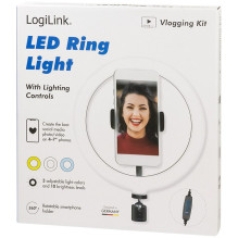Logilink Smartphone-Ringlicht. DM 20cm. 1.8m Kabel Logilink Smartphone-Ringlicht. DM 20cm. 1.8m Kabel