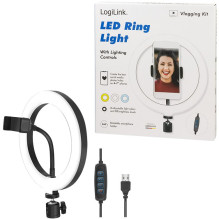 Logilink Smartphone-Ringlicht. DM 20cm. 1.8m Kabel Logilink Smartphone-Ringlicht. DM 20cm. 1.8m Kabel