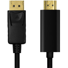 Logilink DisplayPort-Kabel DP 1.2 zu HDMI 1.4 5m black Logilink DisplayPort-Kabel DP 1.2 zu HDMI 1.4 5m black