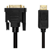 Logilink DisplayPort-Kabel DP 1.2 zu DVI 1.2 3.0m schwarz Logilink DisplayPort-Kabel DP 1.2 zu DVI 1.2 3.0m schwarz