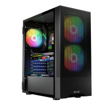 Logic ARYA ARGB MINIDI USB 3.0 dėklas, juodas Logic ARYA ARGB MINIDI USB 3.0 dėklas, juodas