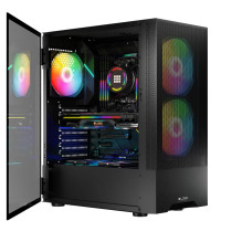 Logic ARYA ARGB MINIDI USB 3.0 dėklas, juodas Logic ARYA ARGB MINIDI USB 3.0 dėklas, juodas