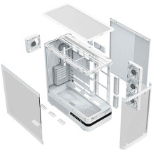 MODECOM Vulkanas Vulkanas AQ100 ARGB Midi White MODECOM Vulkanas Vulkanas AQ100 ARGB Midi White