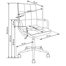 Children's desk chair Gonzo 2, 53 x 46 x 98 - 110 cm, white Children's desk chair Gonzo 2, 53 x 46 x 98 - 110 cm, white