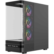 MODECOM Volcano AQ200 ARGB Midi Black ausinės