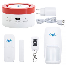 Pack of 2 wireless alarm system PNI Safe House PG600LR wireless connection, burglar alarm, wireless alarm, smart alert v