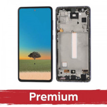 Screen for Samsung A528 A52s (A526 A52 / A525 A52) with frame / Awesome Purple / OEM