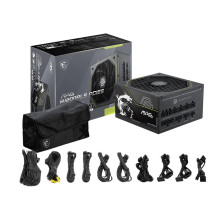 Power Supply, MSI, MAG A1200PLS PCIE5, ATX, PC, 100 - 240 V, 1200 W, MAGA1200PLSPCIE5
