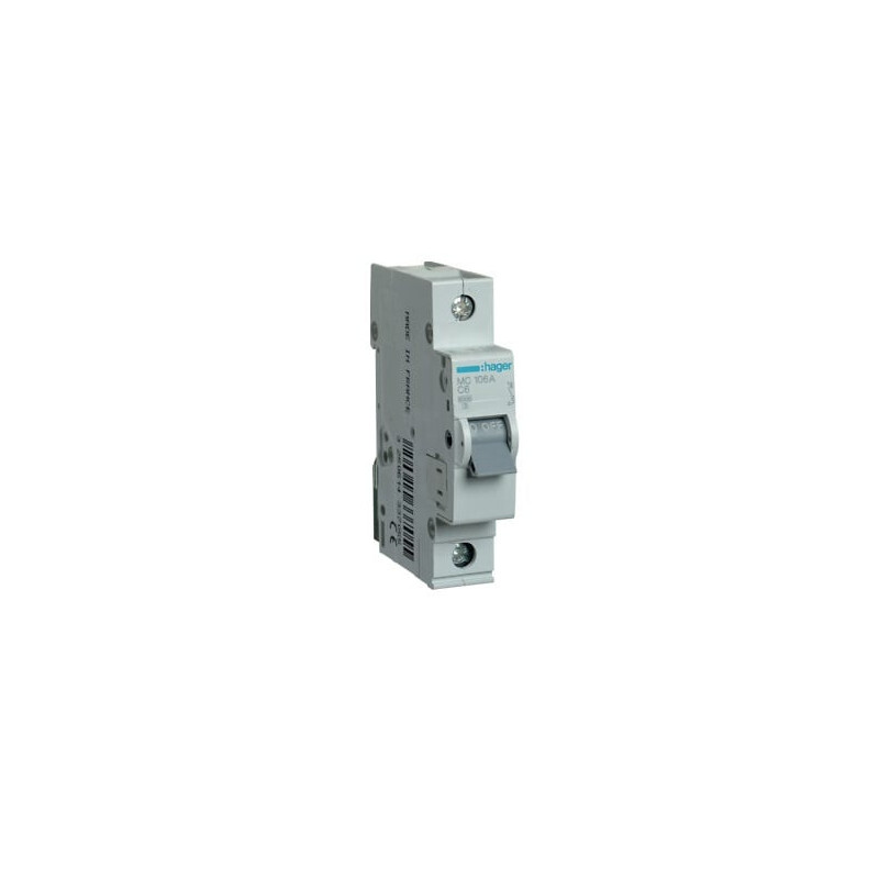 Automatinis jungiklis Hager MC104 (4A, 1P, 230V, 6kA)