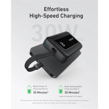 Power bank Anker, 10000 mAh, 30 W, black Power bank Anker, 10000 mAh, 30 W, black