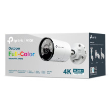 TP-LINK VIGI 8MP Outdoor Full-Color Bullet Network Camera, 4mm