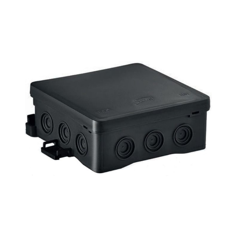 Hermetic distribution box Simet NS7 35349107 (black, 100x100x40mm, IP54)