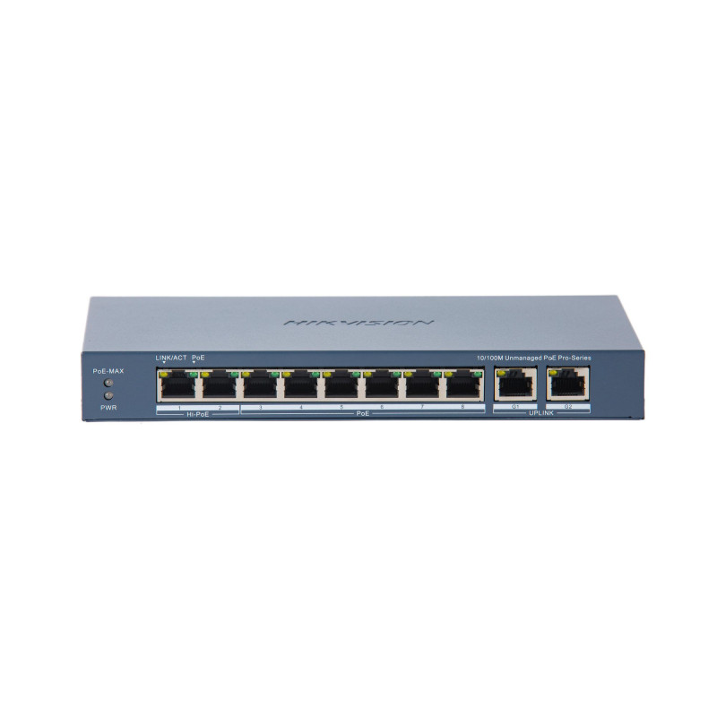 Hikvision 10 port 8 PoE port switch DS-3E0310HP-E(C)