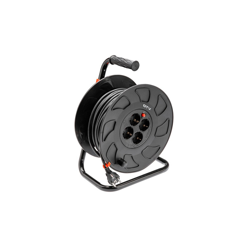 Extension cable-reel PTO (4 sockets, 30m)