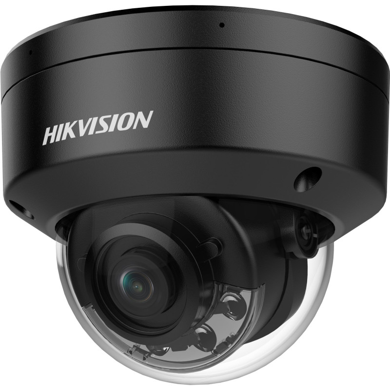 Hikvision dome DS-2CD2187G2H-LISU F2.8 (black, 8 MP, 30 m. AND 30 m. LED Hybrid Light)