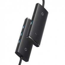 Baseus USB Hub Lite Series 4in1 USB to 4x USB 3.0 25cm Black Baseus USB Hub Lite Series 4in1 USB to 4x USB 3.0 25cm Black