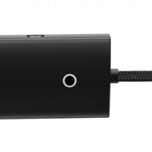 „Baseus USB Hub Lite“ serijos 4in1 USB į 4x USB 3.0 25cm juodas