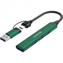 Canyon DS-02 4in1 USB-A/C žalias