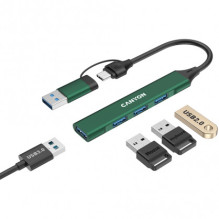 Canyon DS-02 4in1 USB-A / C Green