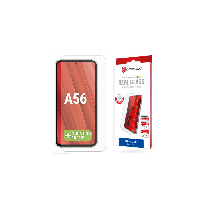DISPLEX tikras stiklas Samsung Galaxy A56 2D stiklas, EcoFrame