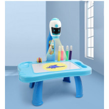 LEAN Žaislai Mini Projektorius Robotas Stalas 2in1 Priedai Mėlynas LEAN Žaislai Mini Projektorius Robotas Stalas 2in1 Priedai Mėlynas