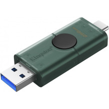 „Kingston“ 256 GB „DataTraveler Duo“ USB 3.2 žalias / juodas DTDEG2 / 256 GB „Kingston“ 256 GB „DataTraveler Duo“ USB 3.2 žalias / juodas DTDEG2 / 256 GB