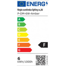 BESK 6W P-DM E14 3000k decorative
