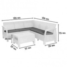 Keter Corfu Relax Set brown