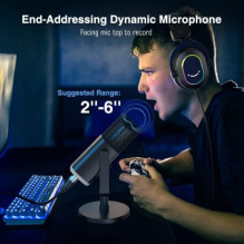 „Fifine AmpliGame AM8 RGB“, juodas