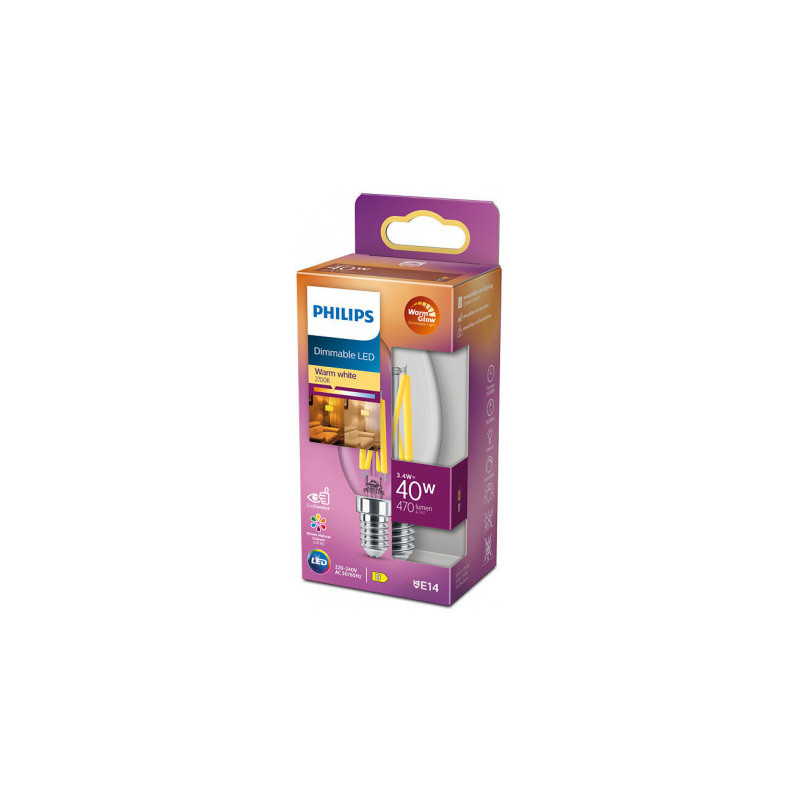 Philips LED classic 40W B35 E27 CL WGD90 SRT4