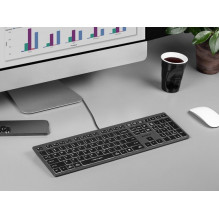 A4Tech 47125 FSTYLER FX60H Grey White Backlit A4Tech 47125 FSTYLER FX60H Grey White Backlit