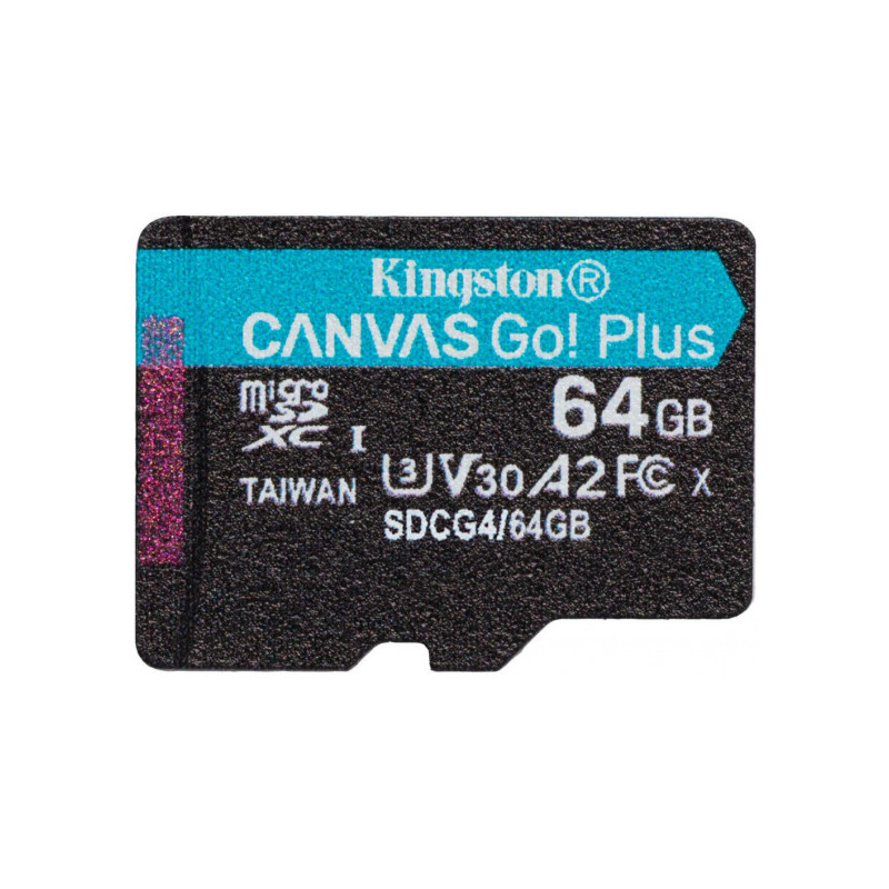 „Kingston Canvas Go! Plus“ 64 GB microSDXC SDCG4 / 64 GBSP atmintis