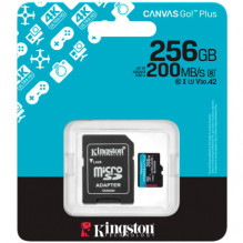 Kingston Canvas Go! Plus microSDXC 256GB + Adapter SDCG4 / 256GB Kingston Canvas Go! Plus microSDXC 256GB + Adapter SDCG4 / 256GB