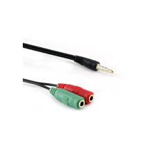 Sbox 3.5mm Dual Female to 3.5mm Male 4-Pin Adapter Cable