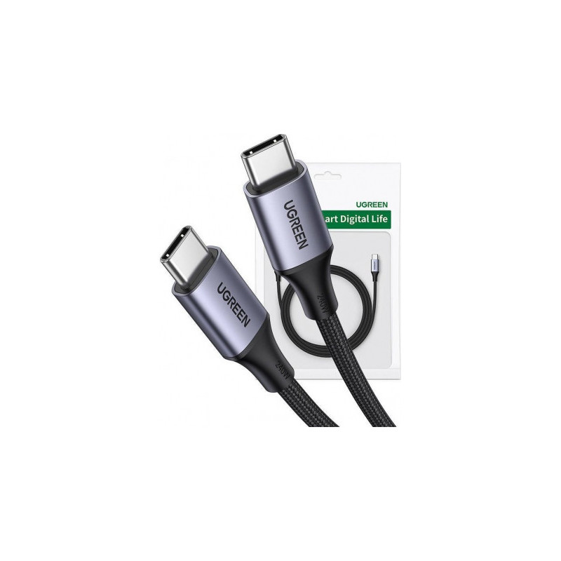 Ugreen USB-C į USB-C 240W 15311, 1m (pilkas)