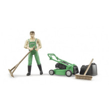 Bruder Gardener with lawn mower - 62103 Bruder Gardener with lawn mower - 62103