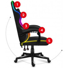 Huzaro Force 4.4 RGB juoda Huzaro Force 4.4 RGB juoda