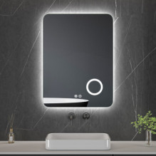 Vizualinis LED veidrodis GLOW, 80 x 60 cm, 2700-6500K, 24W, 2503Lm, IP44 Vizualinis LED veidrodis GLOW, 80 x 60 cm, 2700-6500K, 24W, 2503Lm, IP44