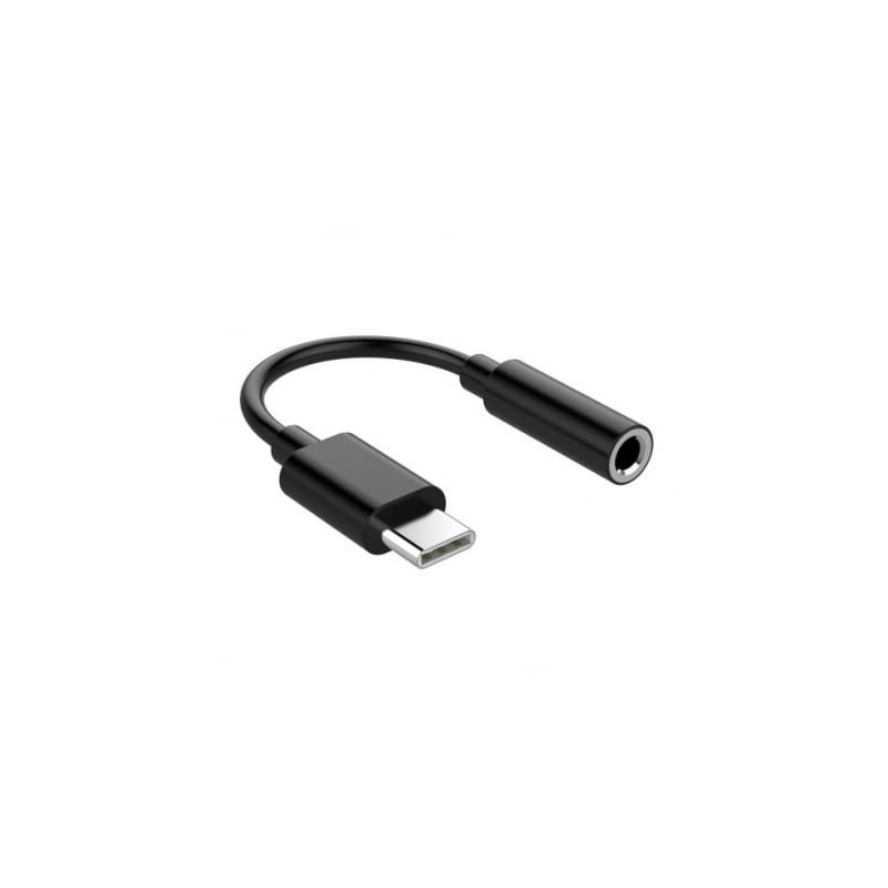 HQ adapteris USB-C į 3,5 mm garso lizdą, juodas
