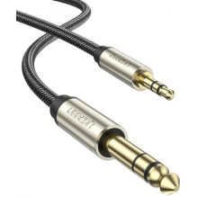 Ugreen 10630 AUX 3,5 mm - 6,35 mm garso kabelis 5 m, juodas Ugreen 10630 AUX 3,5 mm - 6,35 mm garso kabelis 5 m, juodas